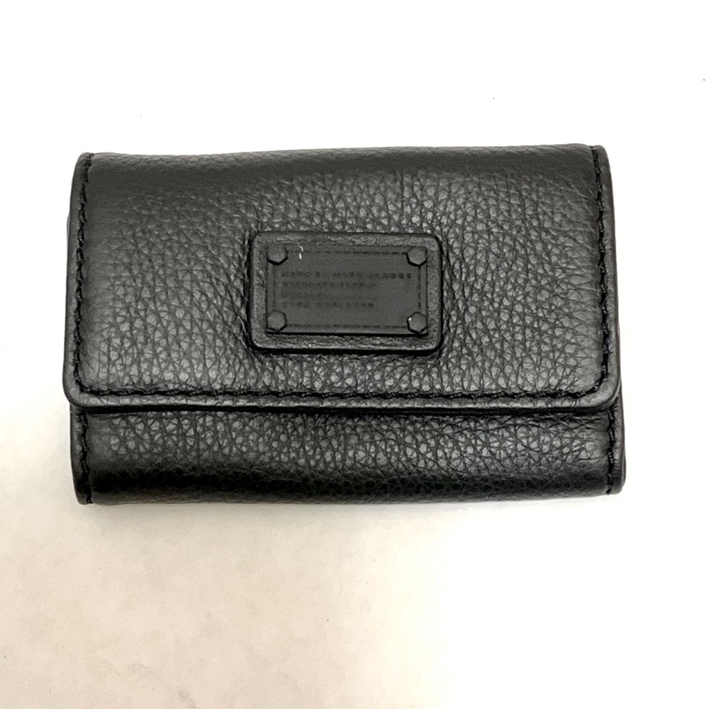 NWT Marc by Marc Jacobs Classic Q 6 Key Holder black Leather
